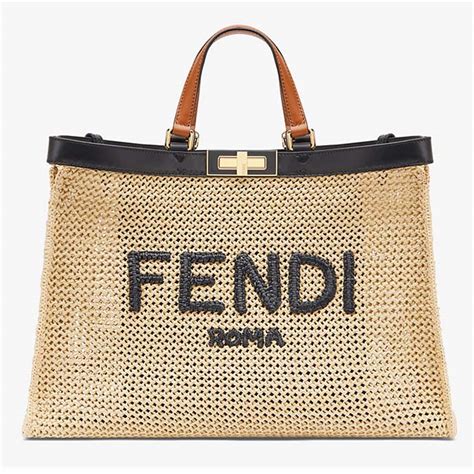 fendi bag summer raffia|best raffia tote bag.